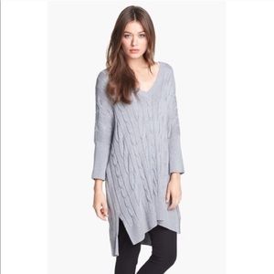 Michael Kors Gray Cable Knit Sweater